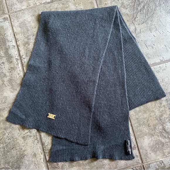Dolce & Gabbana Accessories - Dolce & Gabbana Gray Scarf . 100 % Wool . Stylish